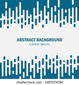Abstract Blue mustard Rounded Lines Halftone Transition. Flat Geometric Abstract Background. Vector Background Illustration.