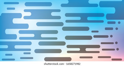 Abstract blue mustard Rounded Lines Halftone Transition. Vector Background