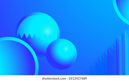 Abstract Blue Neon Background, eps10