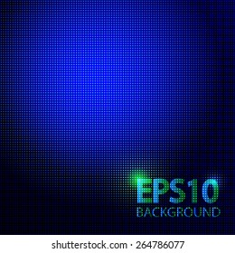 Abstract blue neon background. Vector illustration