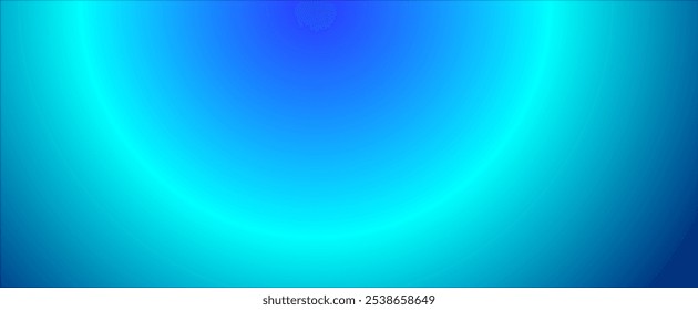 Abstract blue neon gradient in blue background , geometric circle design , vector illustration