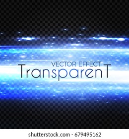 Abstract Blue Neon  Motion Lights Background. Vector illustration