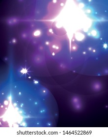 Resumen del fondo azul neón estrella para el diseño de la celebración. Lujoso marco festivo. Tarjeta colorida de fantasía.