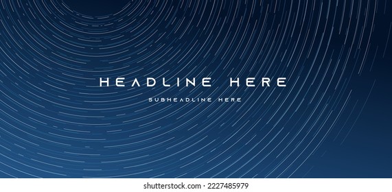 Abstract Blue Night Sky Star Line Modern Gradient Background for Decoration Ornament Poster Banner Flyer Brochure