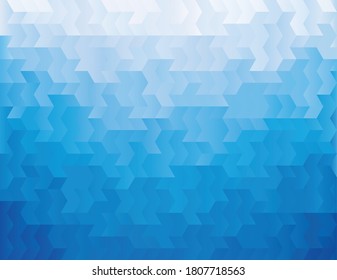 Abstract blue ocean geometric chevron background