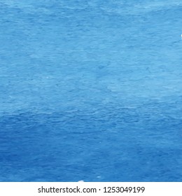 Abstract blue ocean watercolor illustration, vector