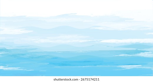Abstract blue ocean waves background with soft gradients and layered waves. Perfect for summer, travel, or marine-themed design projects. - Powered by Shutterstock - Get 15% off with code: PIKWIZARD15