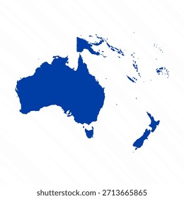 Abstractas Blue Oceania Mapa simple