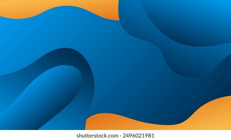 ABSTRACTAS AZUL NARANJA FONDO ELEGANTE DEGRADADO LÍQUIDO LISO DISEÑO COLORIDO CON FORMAS PLANTILLA DE VECTOR BUENO PARA EL SITIO WEB MODERNO, FONDO DE PANTALLA, DISEÑO DE LA CUBIERTA 