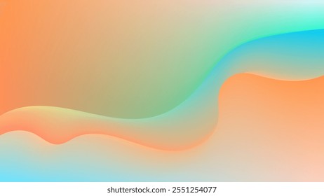ABSTRACT BLUE ORANGE BACKGROUND ELEGANT GRADIENT SMOOTH LIQUID COLORFUL DESIGN WITH HAND DRAWN SHAPES VECTOR TEMPLATE GOOD FOR MODERN WEBSITE, WALLPAPER, COVER DESIGN 