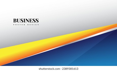 abstract blue and orange background with halftone for corporate business banner design, poster design, layout design, etc.