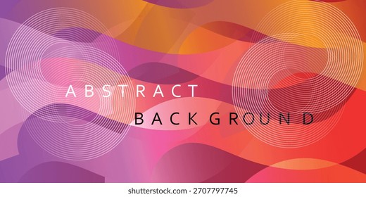 Fundo abstrato das ondas de banner azul e laranja. Formas de fluido padrão de cores no fundo branco. Design simples de formas da moda de banner.