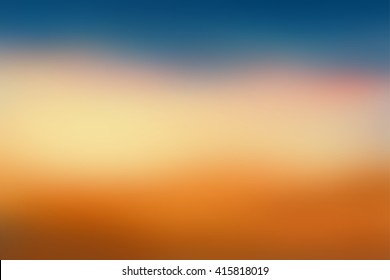 Abstract blue and orange blurred background. Colorful gradient backdrop for web design or screen wallpaper