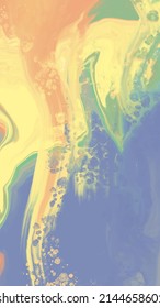 abstract blue orange color background painting design. vector illustration