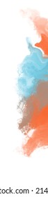 abstract blue orange color background painting design. vector illustration