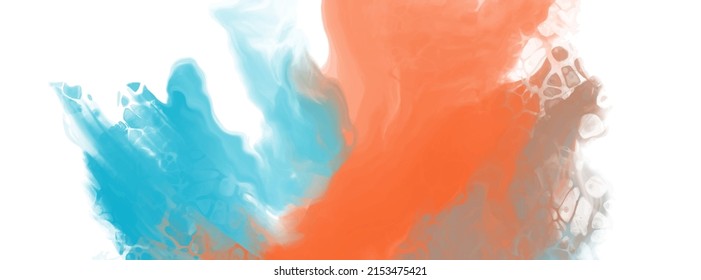 abstract blue orange color background painting design. vector illustration