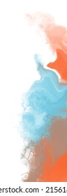 abstract blue orange color background painting design. vector illustration