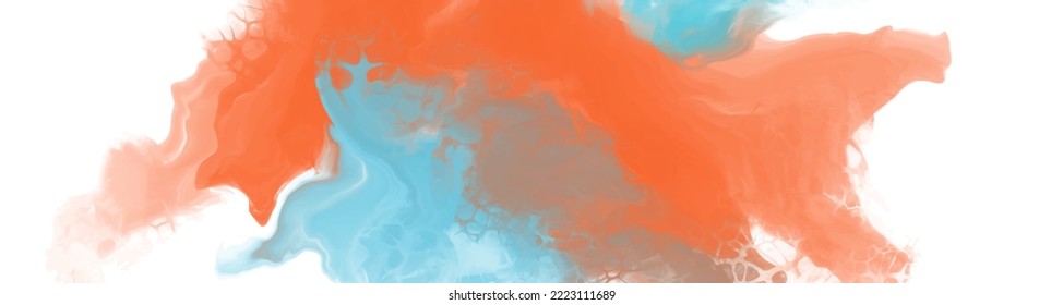 abstract blue orange color background painting design. vector illustration