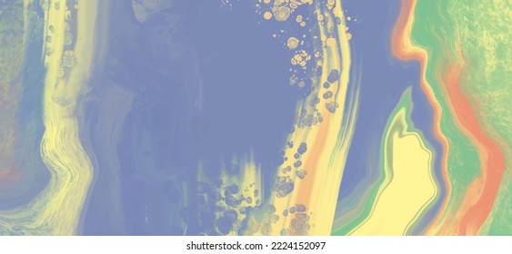 diseño abstracto de pintura de fondo color naranja azul. ilustración vectorial