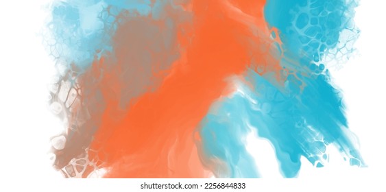 abstract blue orange color background painting design. vector illustration - Shutterstock ID 2256844833