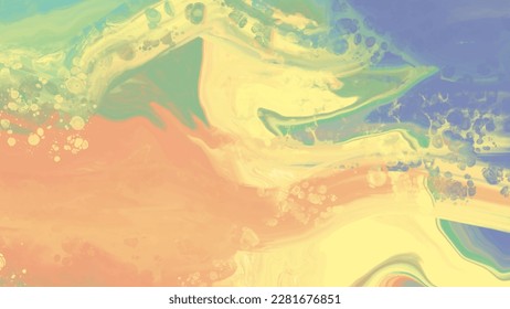 abstract blue orange color background painting design. vector illustration