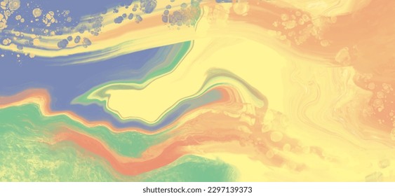 abstract blue orange color background painting design. vector illustration