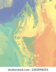 abstract blue orange color background painting design. vector illustration