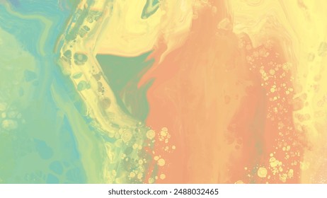 abstract blue orange color background painting design. vector illustration