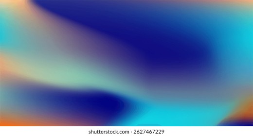 Gradiente de cor azul e laranja abstrato com efeito de desfoque moderno