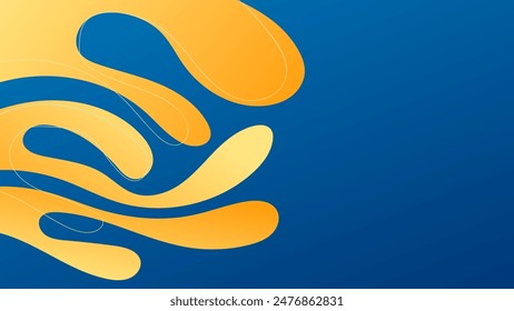 ABSTRACT BLUE ORANGE GRADIENT BACKGROUND SMOOTH COLORFUL DESIGN WITH SHAPES VECTOR TEMPLATE GOOD FOR MODERN WEBSITE, WALLPAPER, COVER DESIGN 