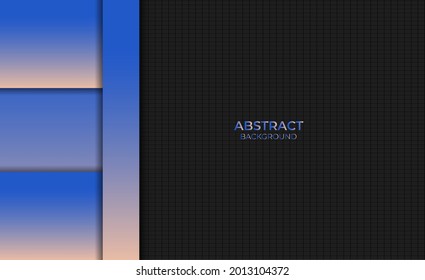 Abstract Blue Orange Gradient Color Background Design Style