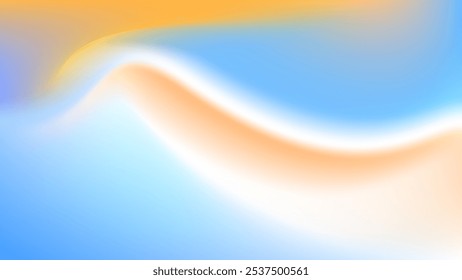 ABSTRACT BLUE ORANGE GRADIENT MESH BACKGROUND SMOOTH LIQUID COLORFUL BLURRED DESIGN VECTOR TEMPLATE GOOD FOR MODERN WEBSITE, WALLPAPER, COVER DESIGN 