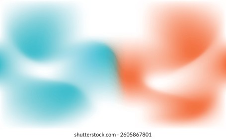 Abstract blue and orange gradient with smooth flowing texture and gentle transitions