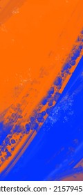 Abstract Blue Orange Pink paint Background. Design banner element. Vector illustration