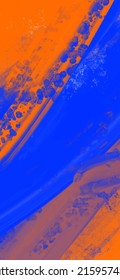 Abstract Blue Orange Pink paint Background. Design banner element. Vector illustration