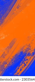Abstract Blue Orange Pink paint Background. Design banner element. Vector illustration