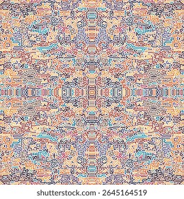 DEFINIR LINHAS COLORIDAS ROXAS LARANJA AZUL ABSTRATAS PADRÃO DE TURING DIFUSÃO DE REAÇÃO DE DESIGN ÁSPERO VETOR DE FUNDO BOM PARA PAPEL DE PAREDE, TAMPA, PÔSTER 