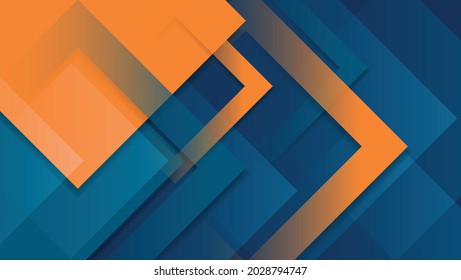abstract blue and orange square background