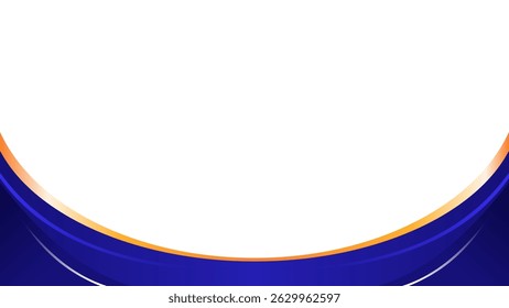Abstract Blue and Orange Wave Presentation Template