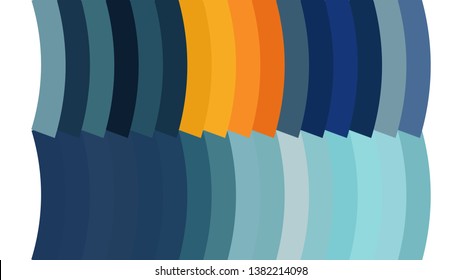 Abstract Blue Orange and White Geometric Shapes Background Graphic