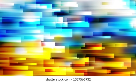 Abstract Blue Orange and White Horizontal Lines and Stripes Background Vector Image
