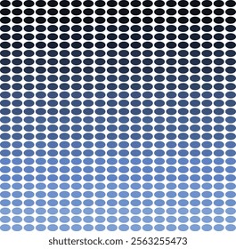 Abstract Blue Oval Gradient Pattern