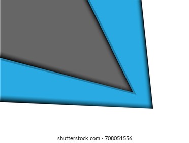 Abstract blue overlap on white design modern futuristic background vector illustration.