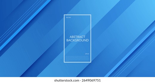 Abstract blue overlap square shapes background. Simple gradient pattern color with shadow and lines. Eps10 vector