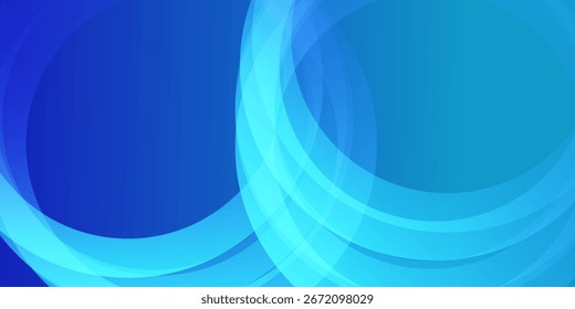 Abstrato Azul Sobrepondo Círculo Plano de Fundo Design