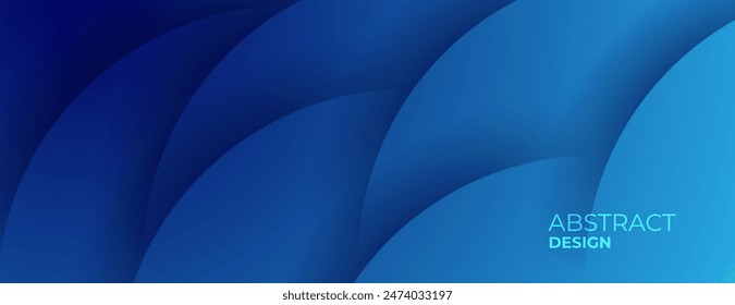 abstract blue overlapping circles background. great for banner, poster, website, presentation, cover, wallpaper, etc.