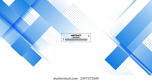 Abstract blue overlapping square theme background. Paper cut modern design pattern background. Vector Eps10