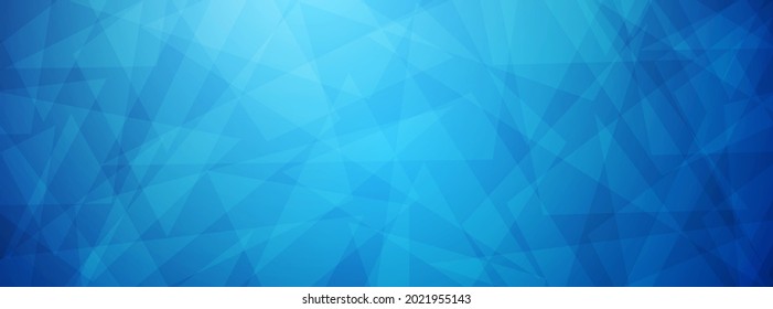 Abstract blue overlapping triangle background