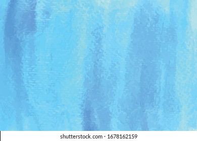 Abstract Blue Painting Watercolor Background. Blue watercolor background. Abstract watercolor hand paint texture. Blue color vector hand drawn watercolor.