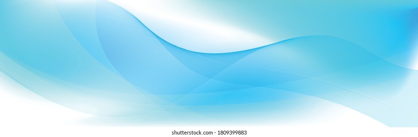 Resumen de fondo panorámico azul hecho de triángulos - Vector